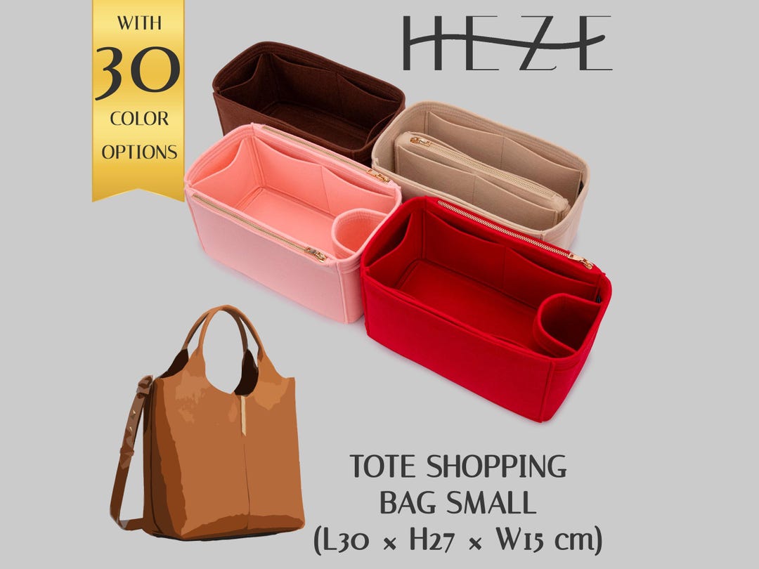 Deluxe Felt Organizer Insert for Tote Shopping Bag Small, Multiple ...