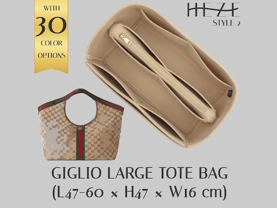 Guc. Giglio Large Tote Organizer: Felt Bag Shaper - Multipocket