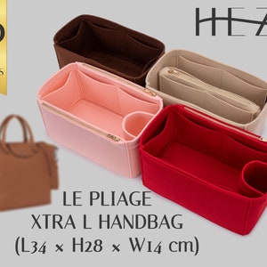 Le Pliage Xtra L ハンドバッグ カスタム バッグ オーガナイザー & ハンドバッグ シェイパー - 耐久性、エレガント フィット、Le Pliage インサート、バッグ インサート、ハンドバッグ オーガナイザー