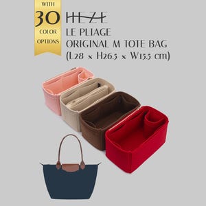 Original M Tote Bag Organizer Insert, Felt Tote Organizer, Bag Shaper
