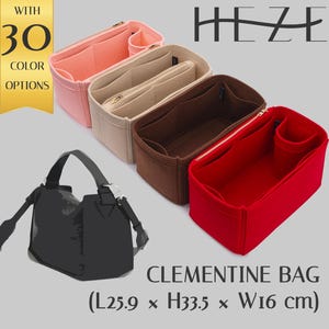 Organizador de bolsos personalizado The Hors. Clementine: elegante moldeador de bolsos e inserto para un almacenamiento duradero.