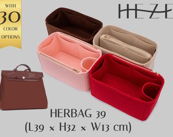 Deluxe-Filz-Einsatz für Herbag 39, individuell anpassbarer Handtaschen-Organizer mit Fächern