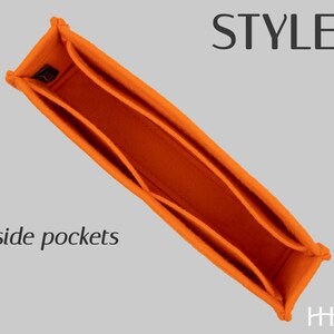Style 2: Opt for a streamlined design with three open pockets, this purse insert keeps your items orderly.
(Felt Purse Insert) (Bag Organizer Insert) (Bag Shaper)