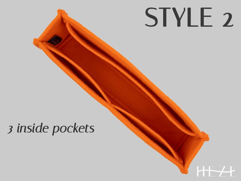Style 2: Opt for a streamlined design with three open pockets, this purse insert keeps your items orderly.
(Felt Purse Insert) (Bag Organizer Insert) (Bag Shaper)