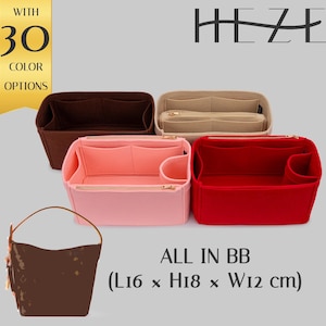 All In BB Tote Bag Organizer Insert - Felt, Lightweight, Customizable