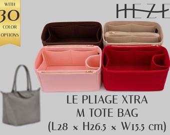Custom Bag Organizer Insert: Fits Le Pliage Xtra M Tote, Felt