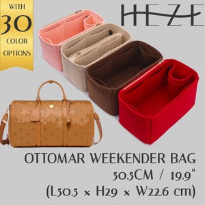 Filtinsats för Ottomar Weekender 50,5 cm / 19,9" - Anpassningsbar organisatör med flera fickor - Resväska
