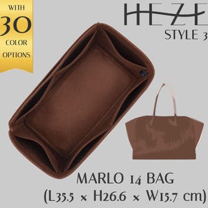 Marlo 14 Organizer na torebkę – lekki filc z uchwytem na butelkę