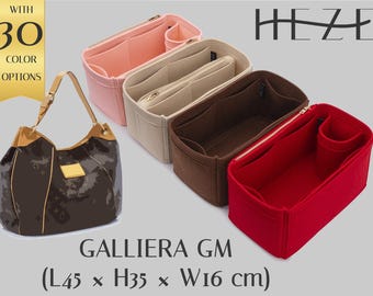 Deluxe Felt Tote Bag Insert for Galliera GM Tote Bag, Customizable Bag Shaper with Pockets