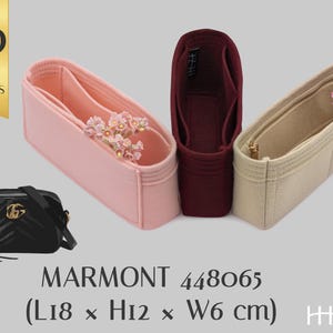 Elegant filtinsats för Marmont 448065 – Anpassningsbar handväsksorganisatör med färgalternativ