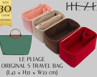 Custom Bag Organizer Insert for Le Pliage Original S Travel | Versatile Multi-Pocket Felt Handbag Insert | Durable Tote Organizer
