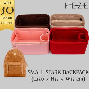 Organizador de mochila pequeño Stark, formador de bolsos de fieltro (varios estilos de bolsillos)