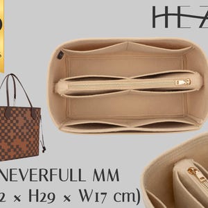 Customizable Felt Purse Organizer: Multi-Pocket Insert for Neverfull MM Handbag | Premium Accessory