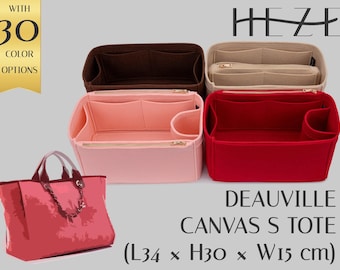 Deauville Canvas S Tote Bag Organizer Insert, Felt Purse Organizer
