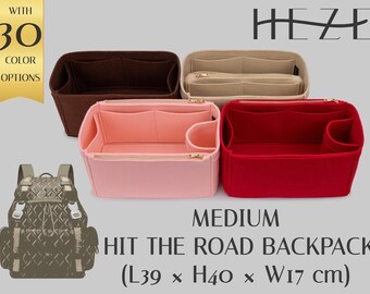 Mittlerer Hit The Road Rucksackeinsatz: Filz-Organizer – individuell anpassbare Taschen