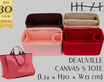 Deauville Canvas S Tote Bag Organizer Insert, Felt Purse Organizer