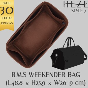 Herm. R.M.S. Weekendväska, filt (flerfickor, anpassad dragkedja)