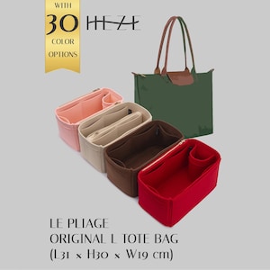 Le Pliage Original L Tote Bag Organizer Insert, Felt Tote Bag Organizer, Bag Shaper
