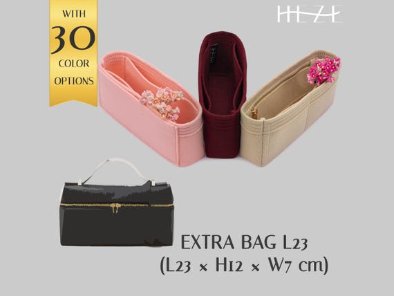 Customizable Felt Loro Pi. Extra Bag L23 Handbag Organizer Insert