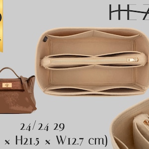 Organizador de bolso de fieltro de lujo para bolsos de 24/24 a 29 pulgadas - Organizador de bolsos personalizable con múltiples bolsillos