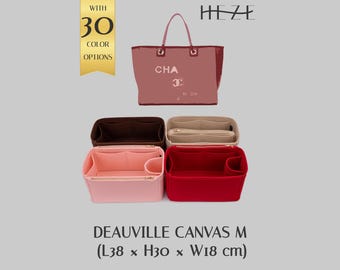 Organizador de bolsa Deauville Canvas M, em feltro.