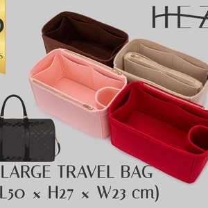 Custom Bag Organizer Insert for Large Travel Bag  | Versatile Multi-Pocket Felt Tote Bag Insert | Durable Tote Organizer
