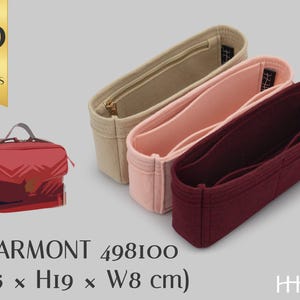 Felt Bag Organizer Insert for Marmont 498100 | Customizable Handbag Shaper with Pockets | Handbag Organizer with Color Options