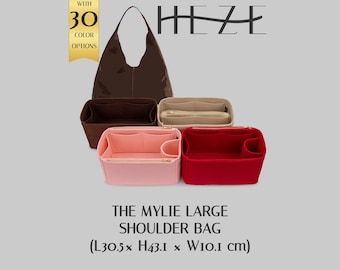 Organizador para bolso de hombro grande Madewe. Mylie, forro multibolsillo de fieltro