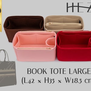 Custom Bag Organizer Insert for Book Tote Large | Versatile Multi-Pocket Felt Handbag Insert | Durable Tote Organizer