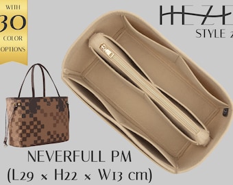 Inserto per borsa in feltro deluxe per Neverfull PM, organizer per borsa personalizzabile con tasche