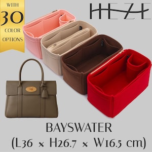 Organizador de feltro para bolsa Bayswater - Multibolsos com zíper