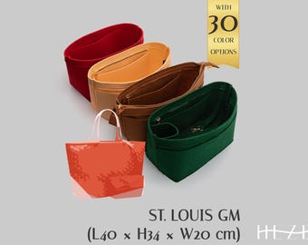 St. Louis GM Taschenorganizer Filzeinsatz mit Reißverschluss Option 36 Farben