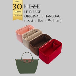 Original S Handbag Organizer Insert, Felt Purse Organizer, Bag Shaper Insert