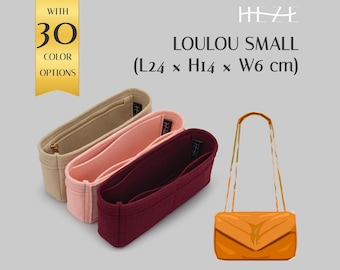 Inserto para bolso pequeño Loulou - Organizador de fieltro personalizable - Organizador de monedero - Con múltiples bolsillos y cremallera