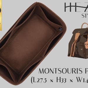 Montsouris PM Rucksackeinsatz – Filz-Organizer mit Flaschenhalter