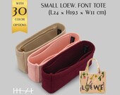 Handbag Insert for Small Font Tote Bag - Customizable Felt Organizer - Purse Organizer - With Multipocket and Zipper Feature