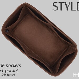 Organizador de feltro personalizável para a bolsa Graceful PM – Modelador de bolsa de luxo imagem 8