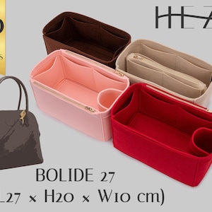 Organizador de fieltro personalizable para bolso Bolide 27 - Moldeador de bolso resistente con múltiples bolsillos