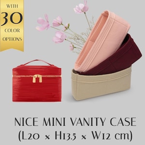 Elegant Felt Purse Insert for Nice Mini Vanity Case – Customizable Handbag Organizer with Color Options – Handbag Insert