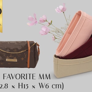 Felt Bag Organizer Insert for Favorite MM Bag | Customizable Handbag Shaper with Pockets | Handbag Organizer with Color Options