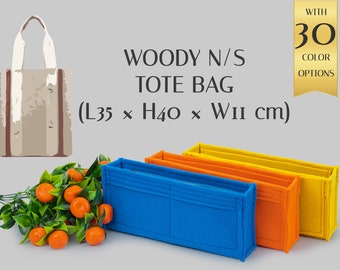 Vilten tas organizer inzetstuk voor Woody N/S draagtas | Aanpasbaar handtasvormer met vakken | Handtasopberger met kleuropties