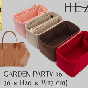 Organizer per borse in feltro personalizzabile: inserto multitasche per borse e tote da giardino
