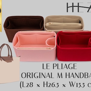 Le Pliage オリジナル M ハンドバッグ カスタム バッグ オーガナイザー & ハンドバッグ シェイパー - 耐久性があり、エレガントなフィット感