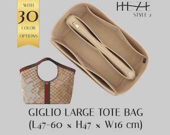 Organizador de bolso grande Guc. Giglio: Moldeador de bolsos de fieltro - Diseño multibolsillos