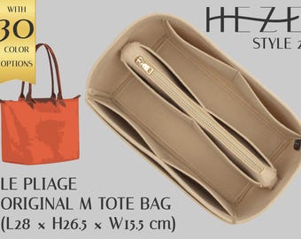 Bag Organizer Insert for Le Pliage Original M: Felt, Multi-Pocket
