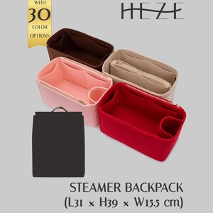 Organisateur de sac à dos Steamer avec insert en feutre et poche pour tablette, 36 couleurs