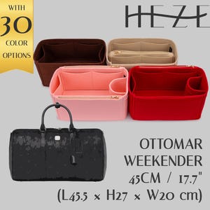 Ottomar Weekender 45cm / 17.7" Bag Shaper Felt Organizer (Multipocket, Customizable)