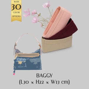 Baggy Bag Organizer – Filtinsats med flera fickor