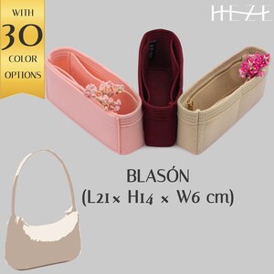 Elegant Felt Purse Insert for Blason Bag – Customizable Handbag Organizer with Color Options -Handbag Insert - Pochette Wallet
