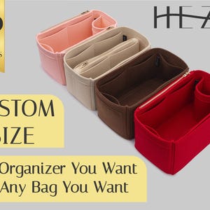 Customizable Tote and Bag Organizer with Personalized Pockets and Colors – Handbag Organizer, Bag Shaper, Everyday Use and Travel